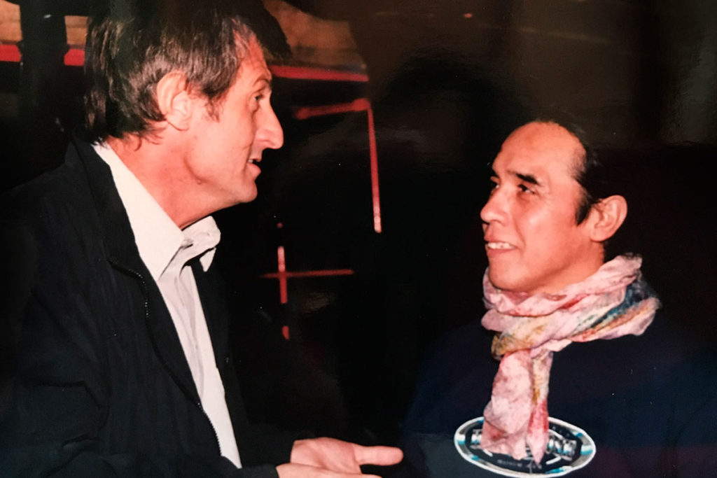 Con Andrés Pérez Araya